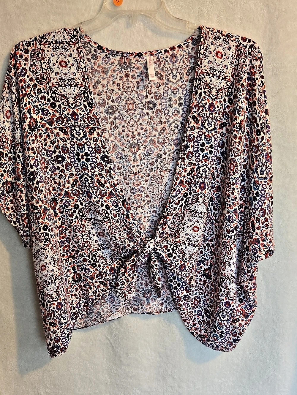 Women's Tie-Front Kimono Wrap Top